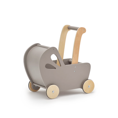 Modern Doll Pram Grey