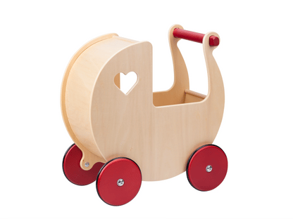 Luxury doll stroller natural
