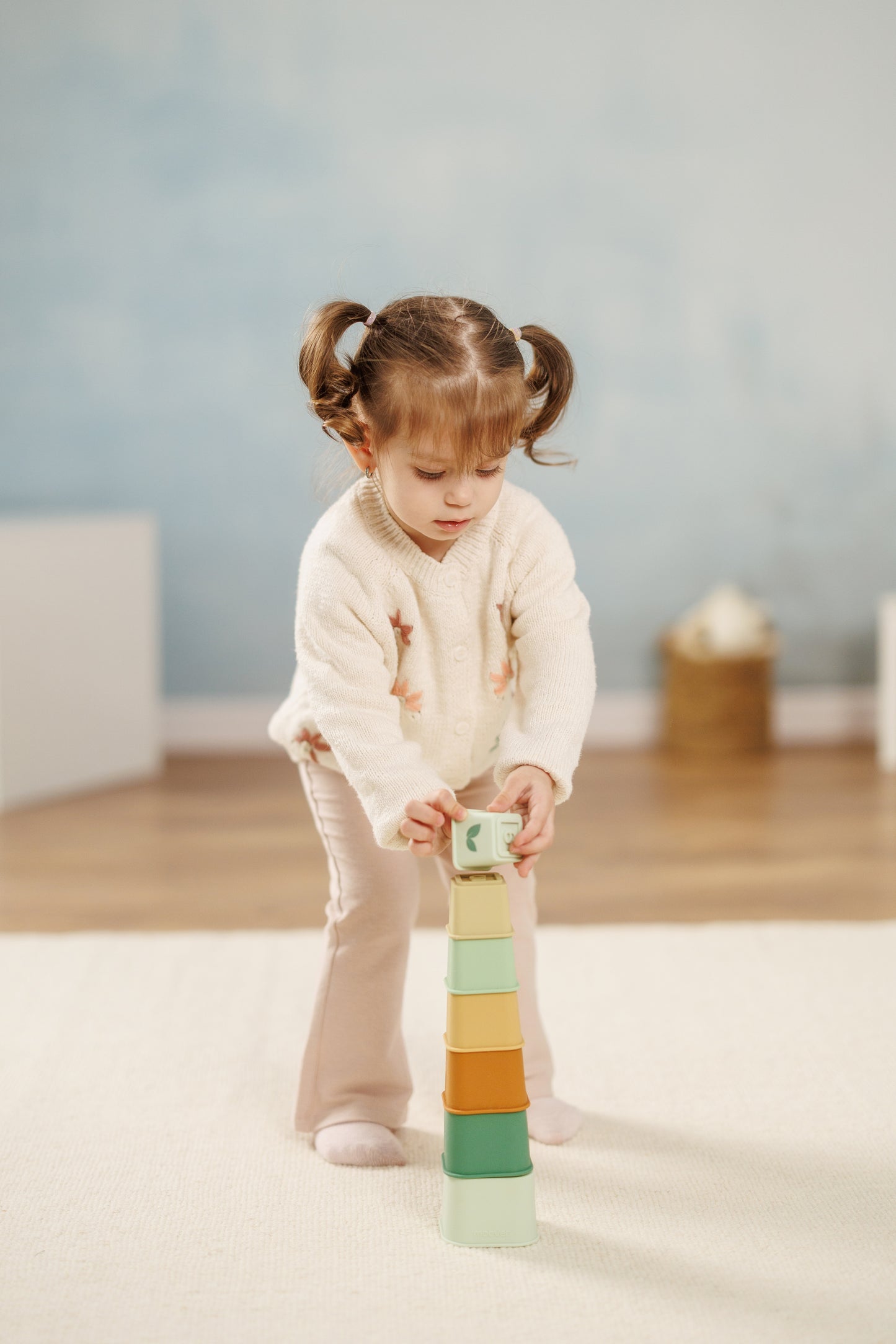 Silicone tower Green Leaves